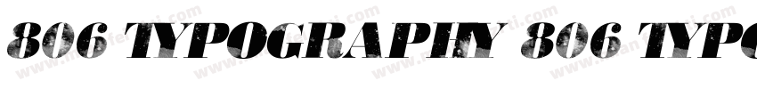 806 Typography 806 Typography字体转换